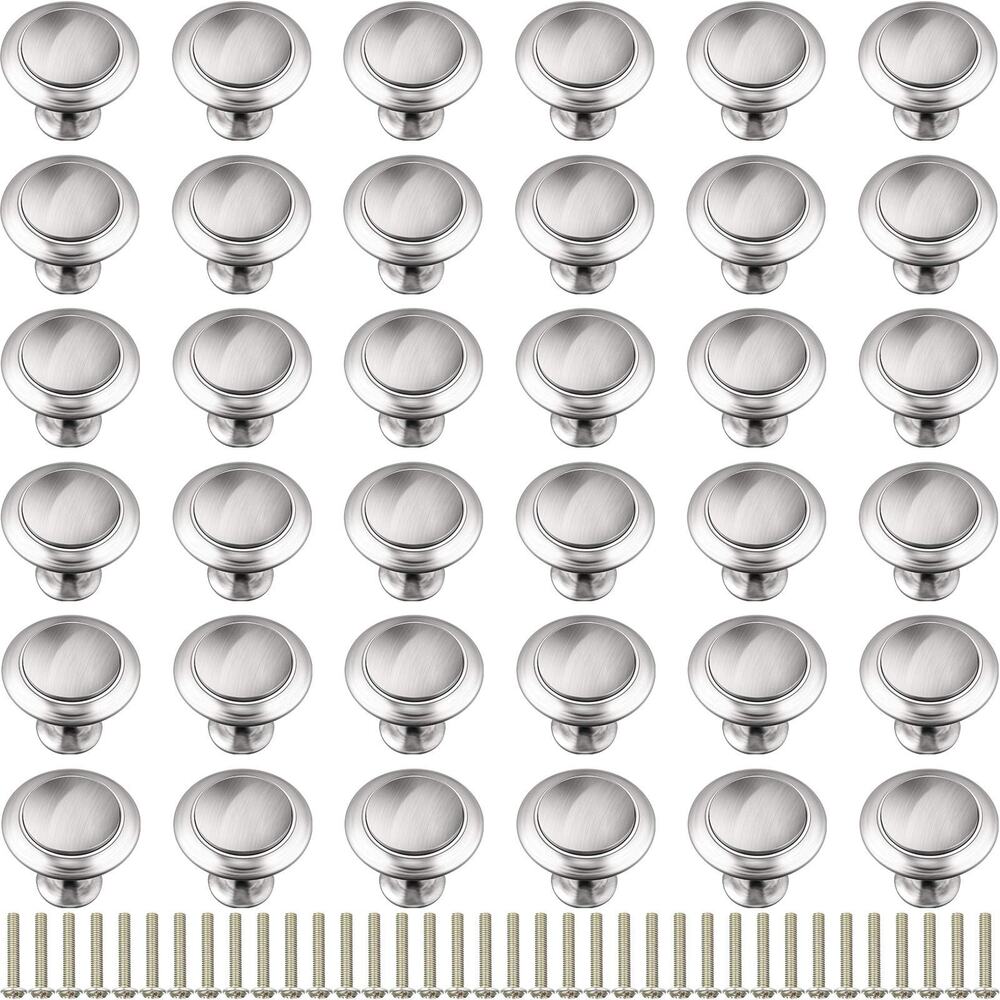 Ripeng 36 Pieces Round Ringed Kitchen Cabinet Pulls Kitchen Drawer Pull Cabinet